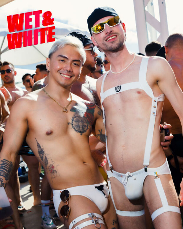 Wet & White gay pool party during Pride at Maspalomas